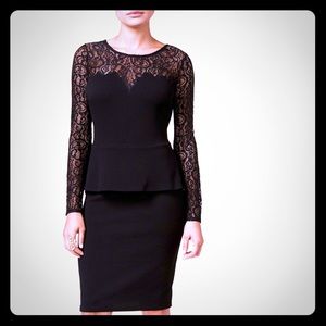 Thalia Sodi Lace Peplum Dress